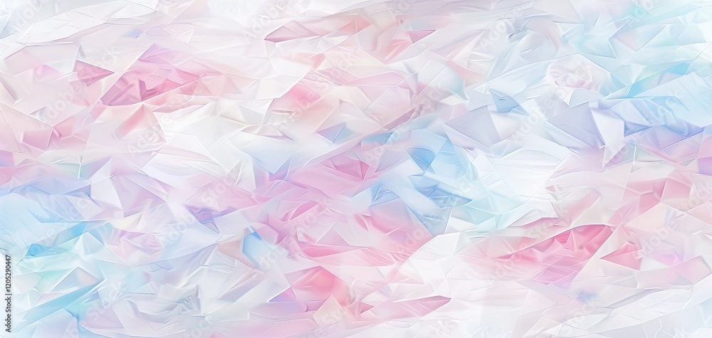 Fototapeta premium Soft Pastel Abstract Polygonal Background with Gentle Multicolor Gradients