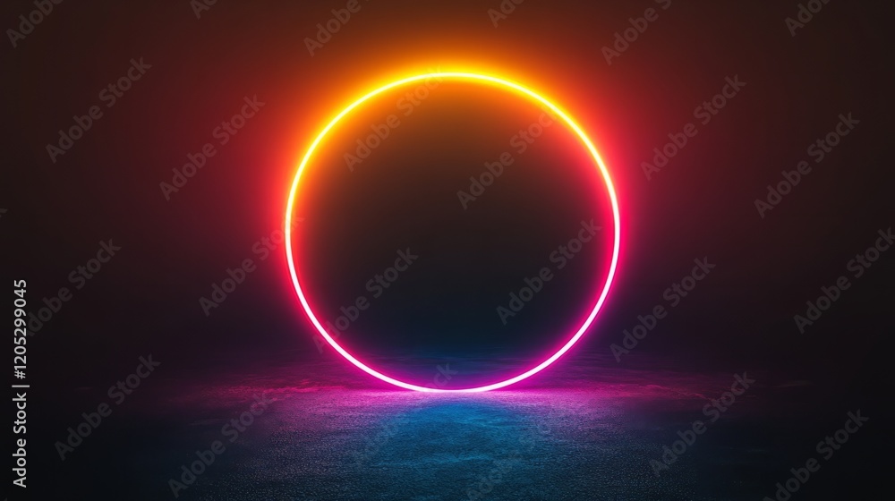 Radiant metallic gradient circle glowing softly on a deep black surface Radiant metallic gradient circle glowing softly on a deep black surface