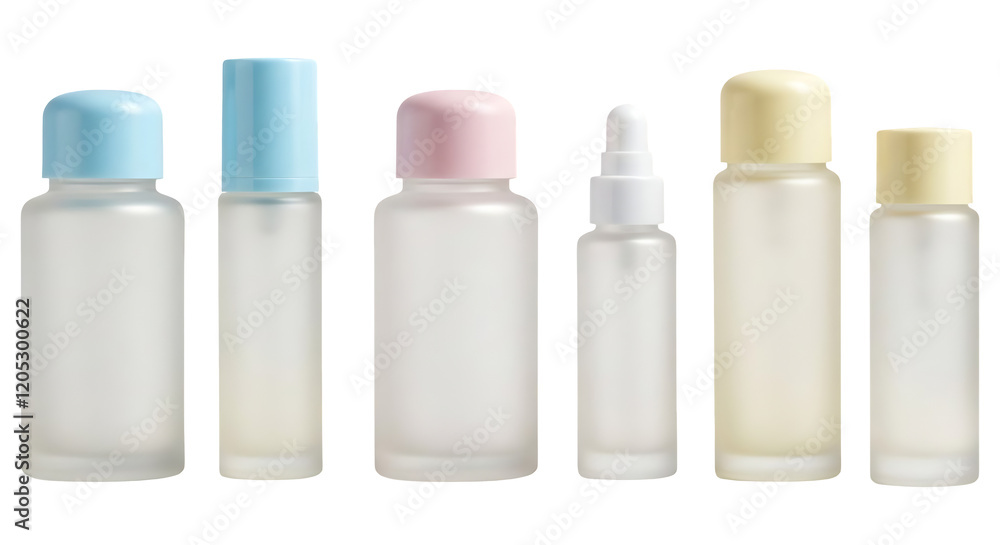 Frosted Glass Bottles Set Frosted Glass Bottles Set