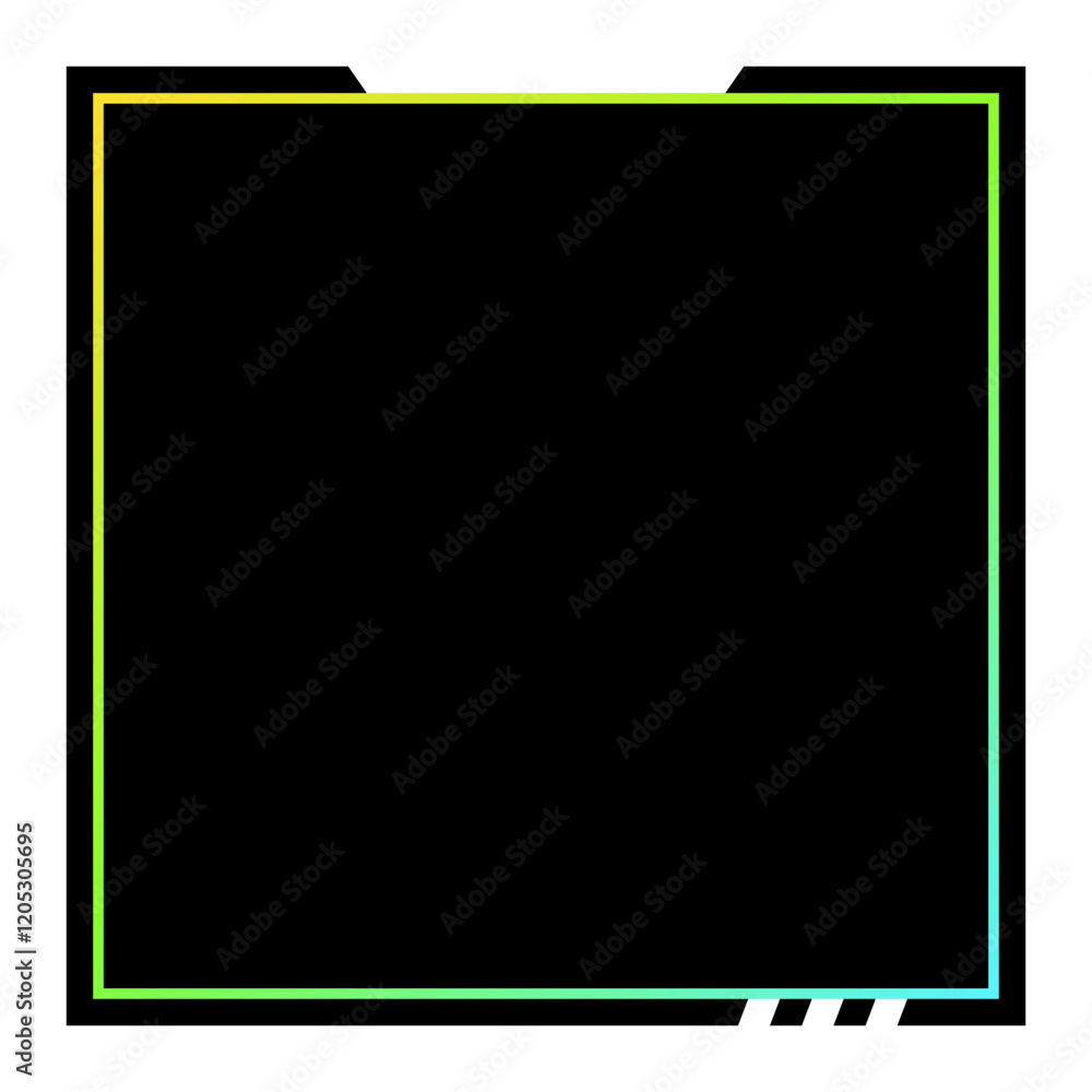 Obraz premium Colorful square gradient background. Social media template vector illustration.