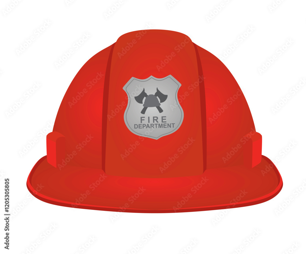 Naklejka premium Fire department helmet. vector illustration