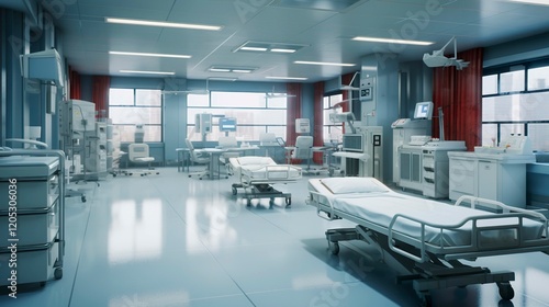 A photo of a hospital triage area.