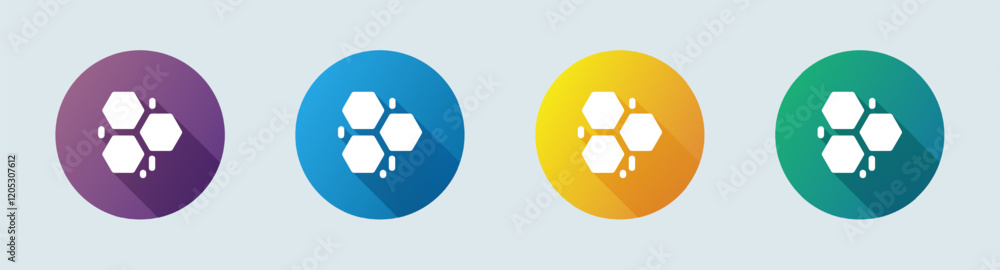 Hive solid icon in flat design style. Honey signs vector illustration. Hive solid icon in flat design style. Honey signs vector illustration.