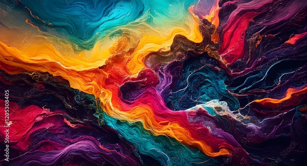 Fototapeta premium Abstract Colorful Swirls