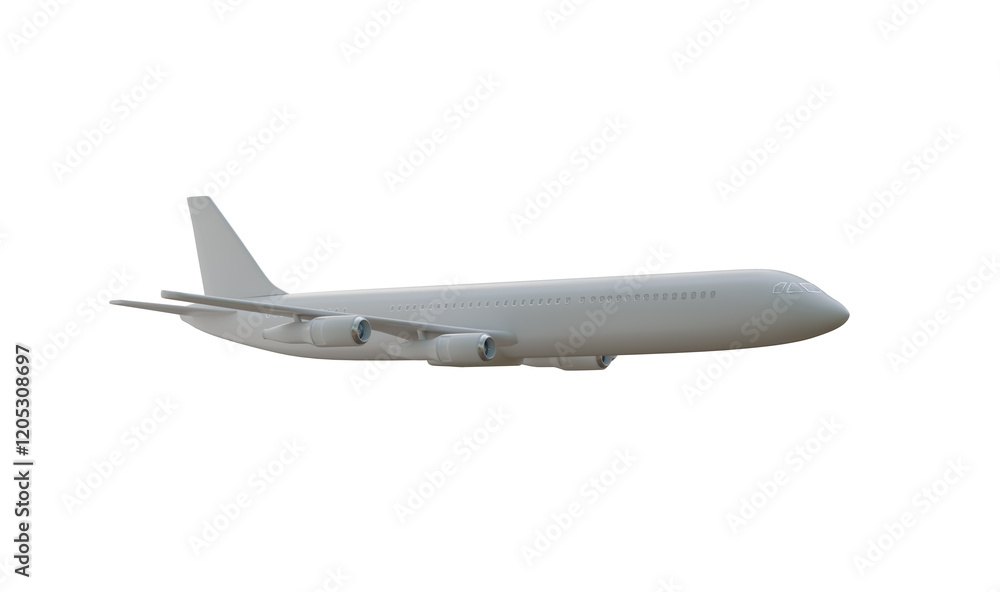 Realistic airplane flying overhead, jet aircraft mockup with blank fuselage design. Realistic airplane flying overhead, jet aircraft mockup with blank fuselage design.