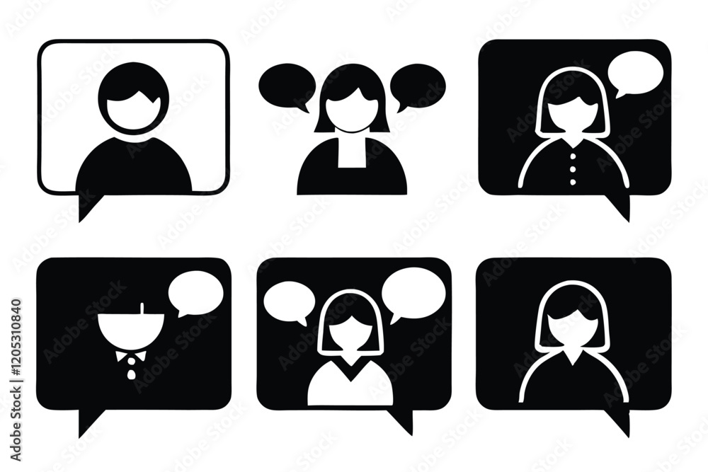 talk to partner vector art illustration talk to partner vector art illustration
