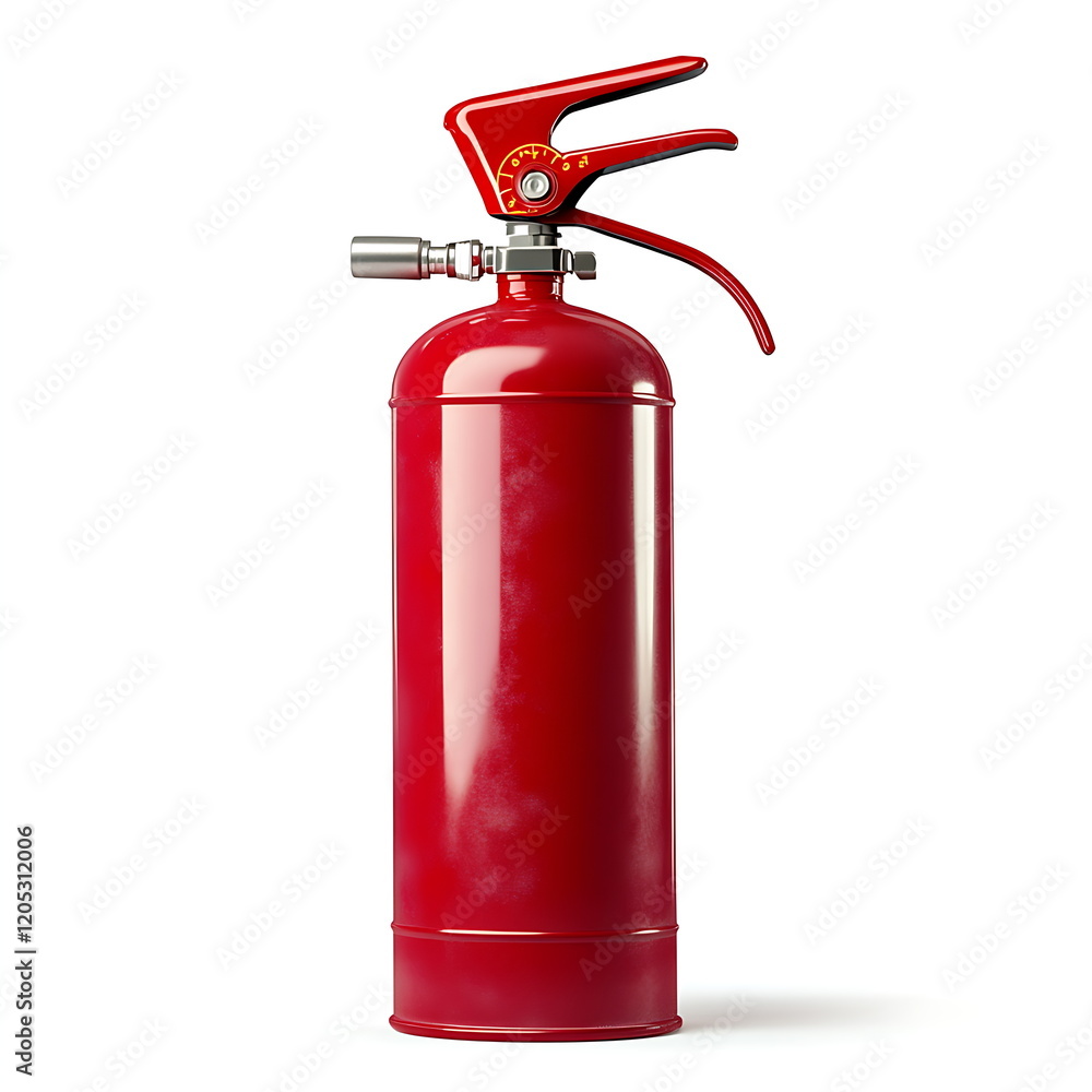 Fire extinguisher on a white background Fire extinguisher on a white background