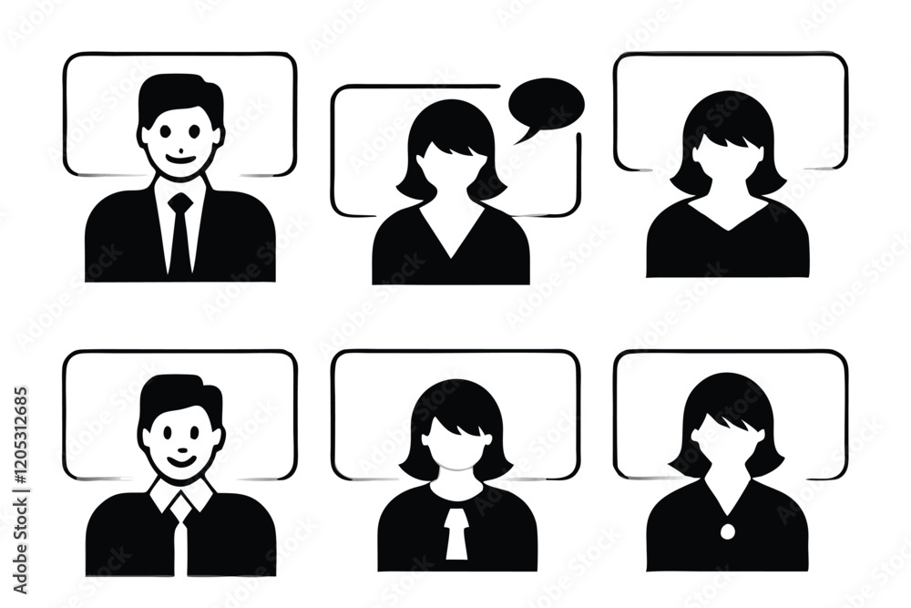 talk to partner vector art illustration talk to partner vector art illustration