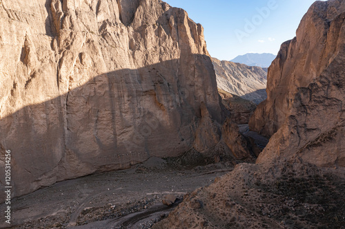 Фотография Aerial photography of Mayinghe Grand Canyon in Zhangye, Gansu, China