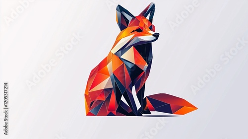 Geometric Animal Mascot for Modern Brand Identity