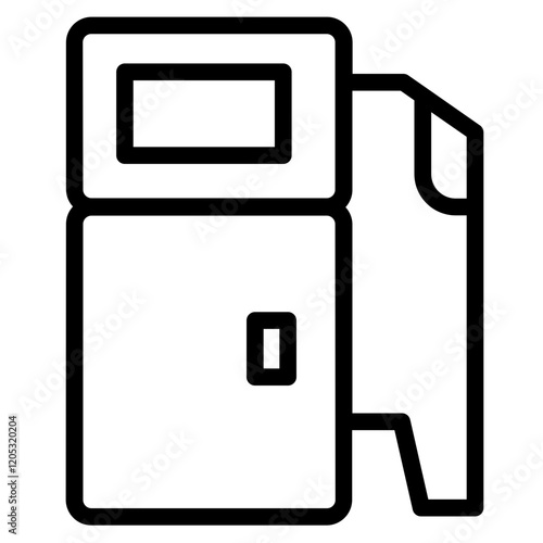 Fuel Gas Oil Line Icon