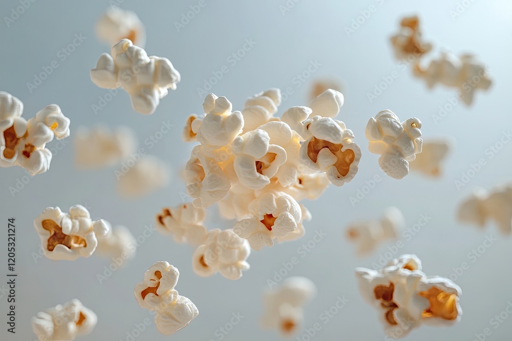 Popcorn isolated on white background Popcorn isolated on white background