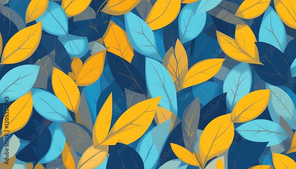 Abstract Colorful Leaves Pattern Background Design Abstract Colorful Leaves Pattern Background Design