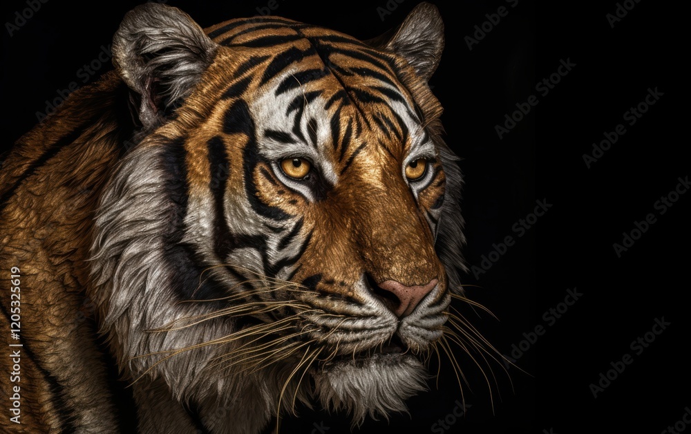 Fototapeta premium Tiger Portrait - Powerful Gaze