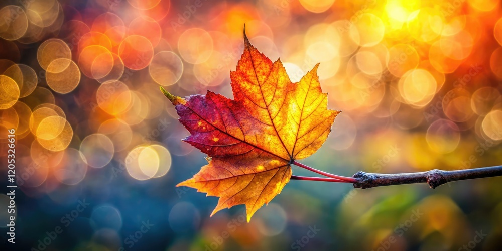 Golden autumn leaf clinging to a bare branch, isolated against a transparent background. Perfect for fall designs. Golden autumn leaf clinging to a bare branch, isolated against a transparent background. Perfect for fall designs.