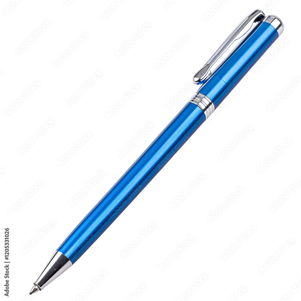 Blue Signature pen isolated on white Blue Signature pen isolated on white