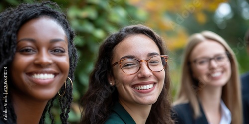 A group of women standing side by side, possibly friends or colleagues