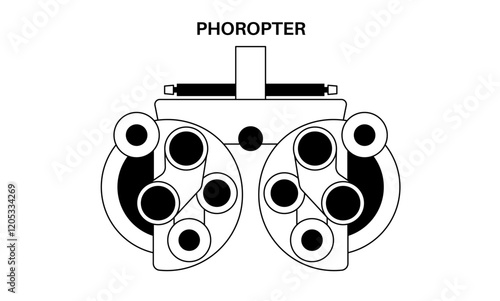 Phoropter ophthalmic testing device