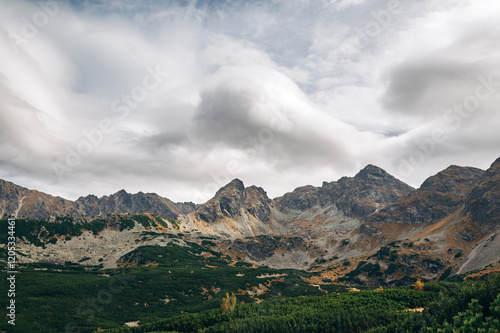Wallpaper Mural Scenic Mountain Landscape Under Cloudy Sky Torontodigital.ca
