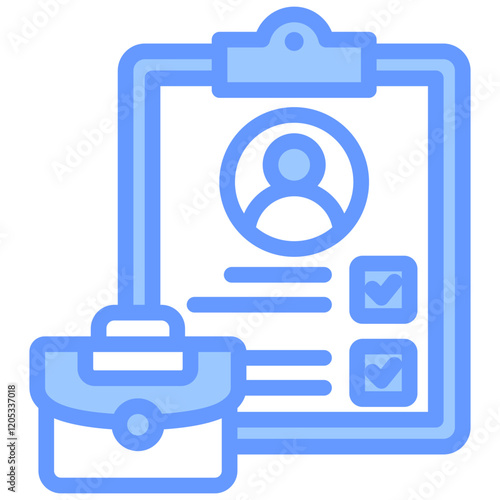 Portfolio Blue Icon