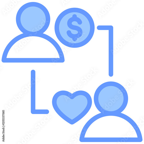 Patronage Blue Icon