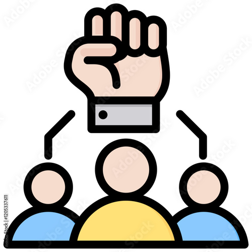 Empowerment Outline Color Icon