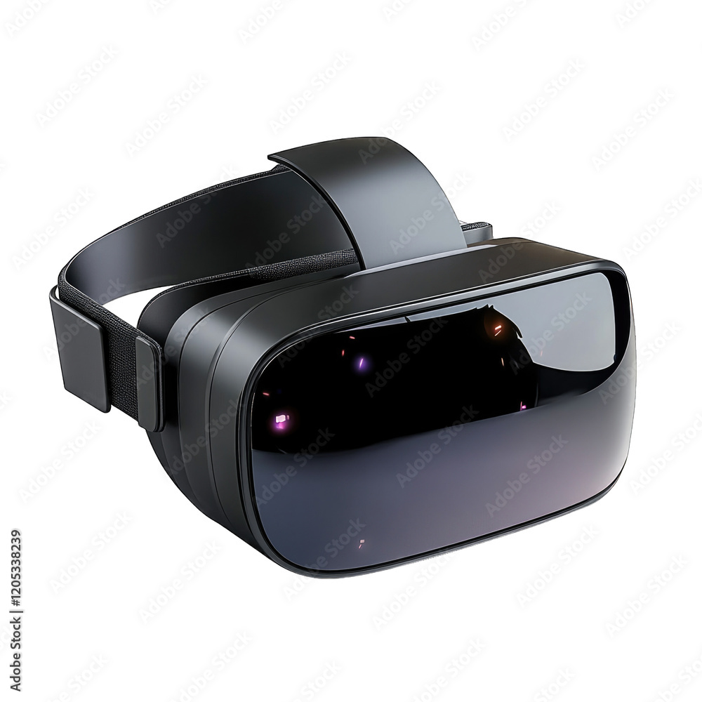 Modern virtual reality headset design isolated on transparent background, PNG Modern virtual reality headset design isolated on transparent background, PNG