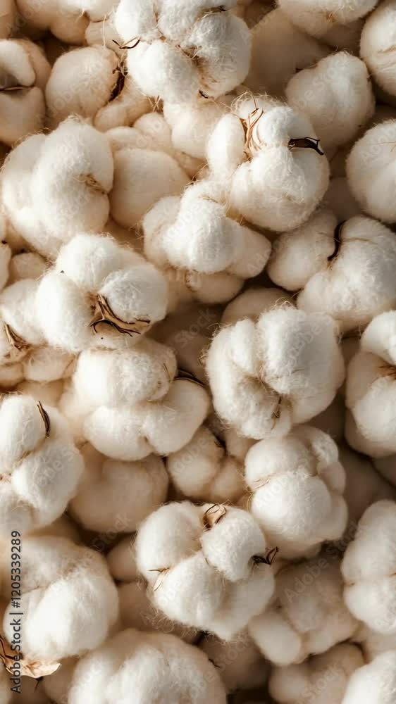 Cotton bolls gathered together in a warm natural setting revealing their soft fibers Cotton bolls gathered together in a warm natural setting revealing their soft fibers