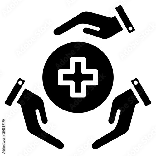 Mutual Aid Glyph Icon