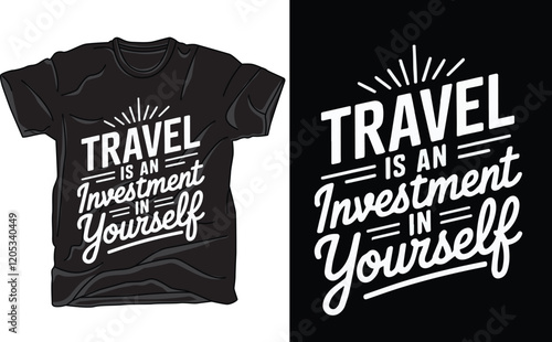 travel investment graphic t-shirt design