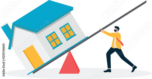 Social media illustration, business concept, web design

