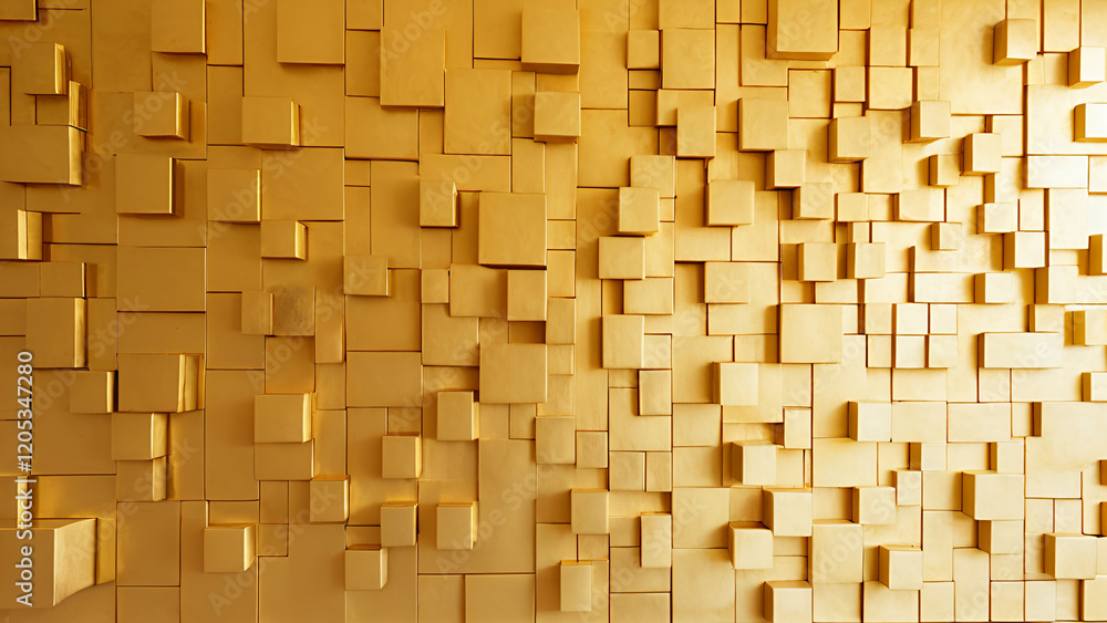 gold wall with many squares gold wall with many squares