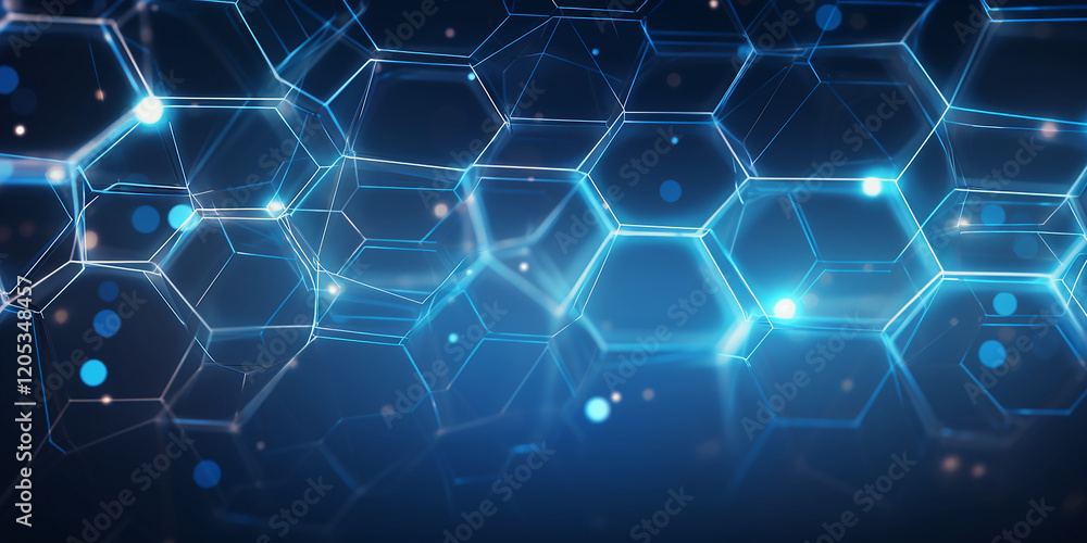 abstract blue background with hexagons abstract blue background with hexagons