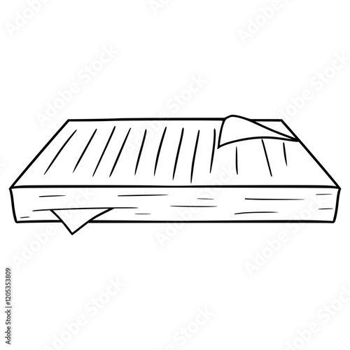 bunch of papers illustration hand drawn outline vector