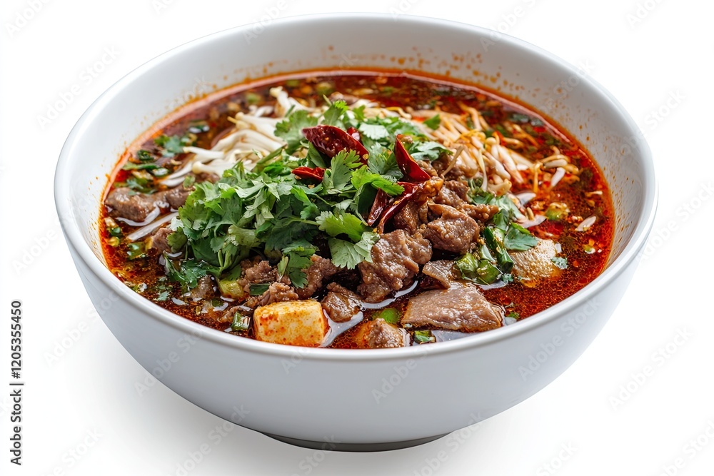 Spicy tomyum isolated on white background Spicy tomyum isolated on white background