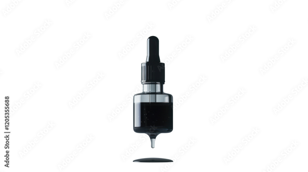 Dropper bottle on transparent background Dropper bottle on transparent background