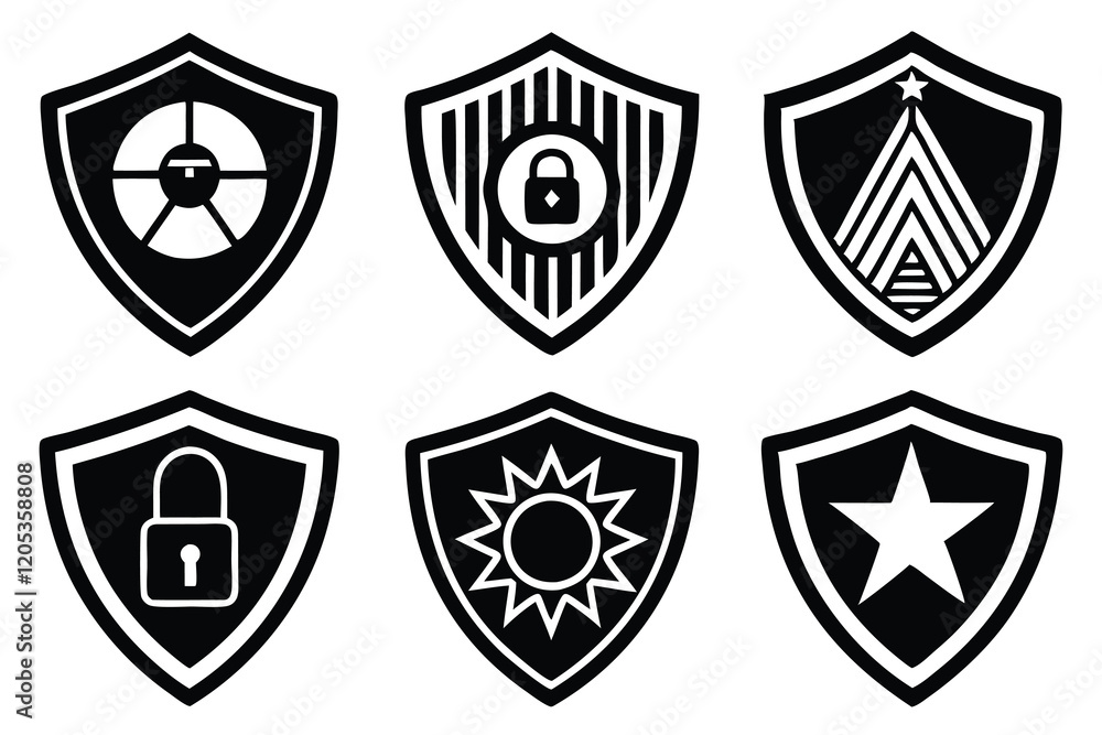 Security Logo icon vector art illustration Security Logo icon vector art illustration