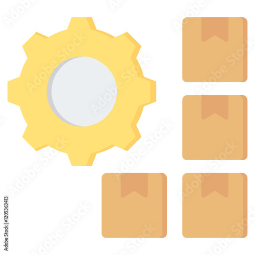 Volume Production Flat Icon