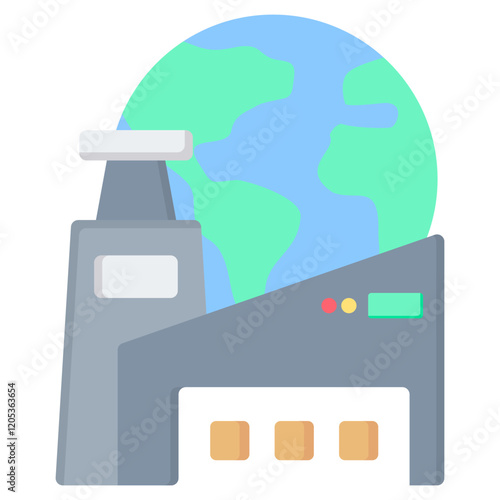 Industrialization Flat Icon