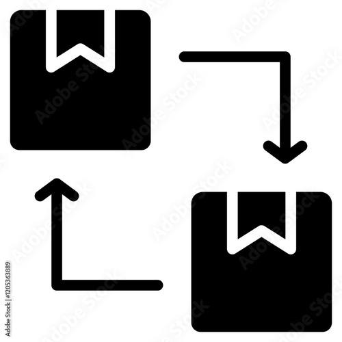 Replication Glyph Icon