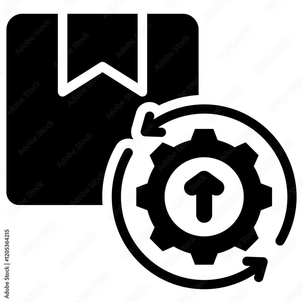 Continuous Improvement Glyph Icon Continuous Improvement Glyph Icon