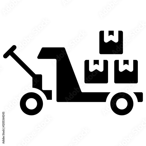 Material Handling Glyph Icon