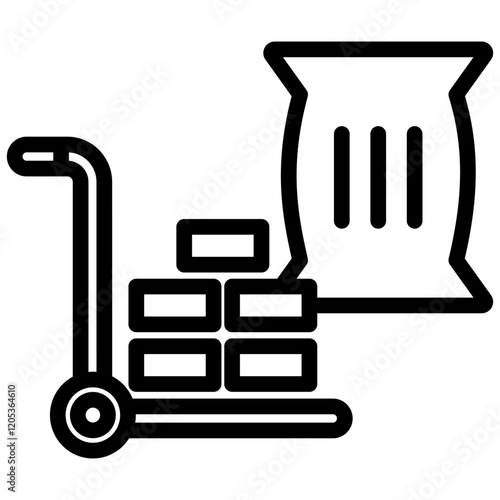 Raw Material Outline Icon