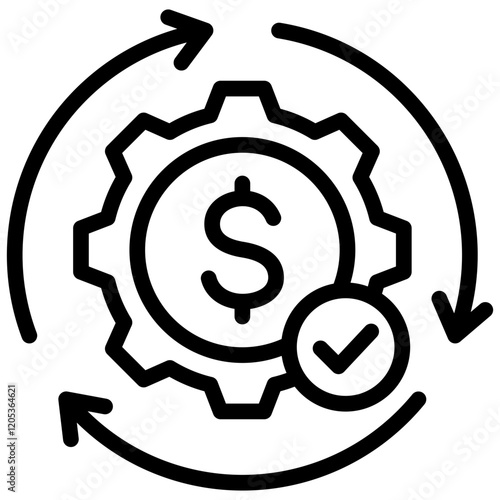 Cost Efficiency Outline Icon