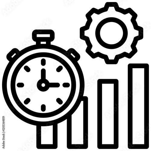 Efficiency Gain Outline Icon