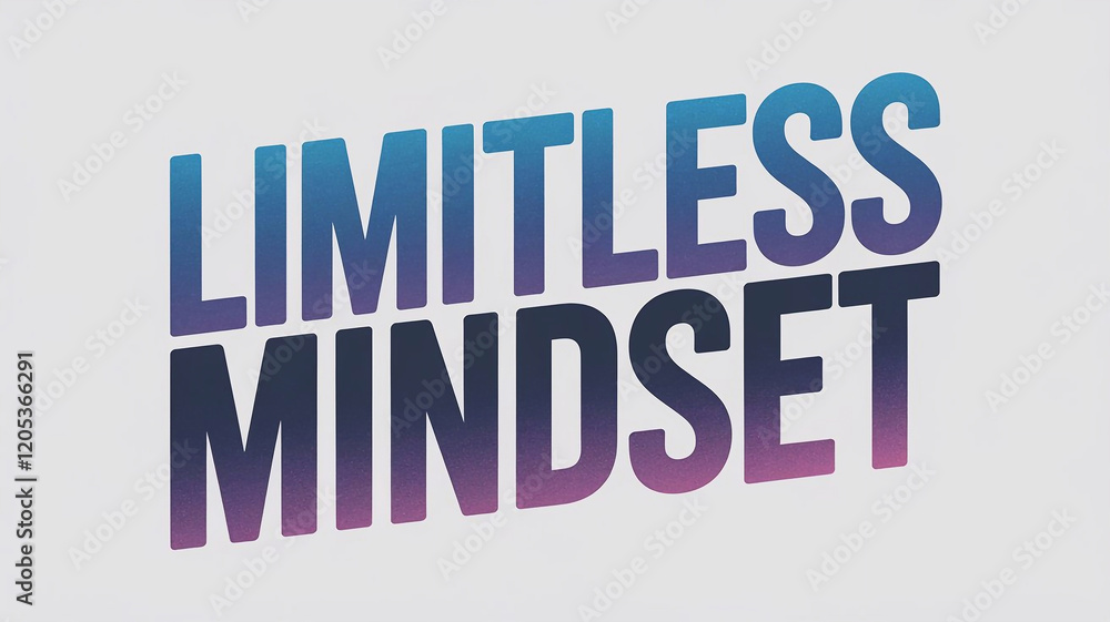inscription Limitless Mindset t-shirt print concept inscription Limitless Mindset t-shirt print concept