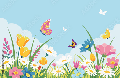 Flowers On A Meadow