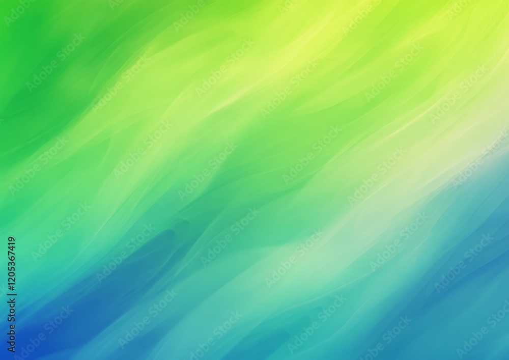 Obraz premium A lively abstract gradient background with bright greens and deep blues.featuring energetic color shifts.emphasizing freshness and creativity.ideal for tech and marketing visuals