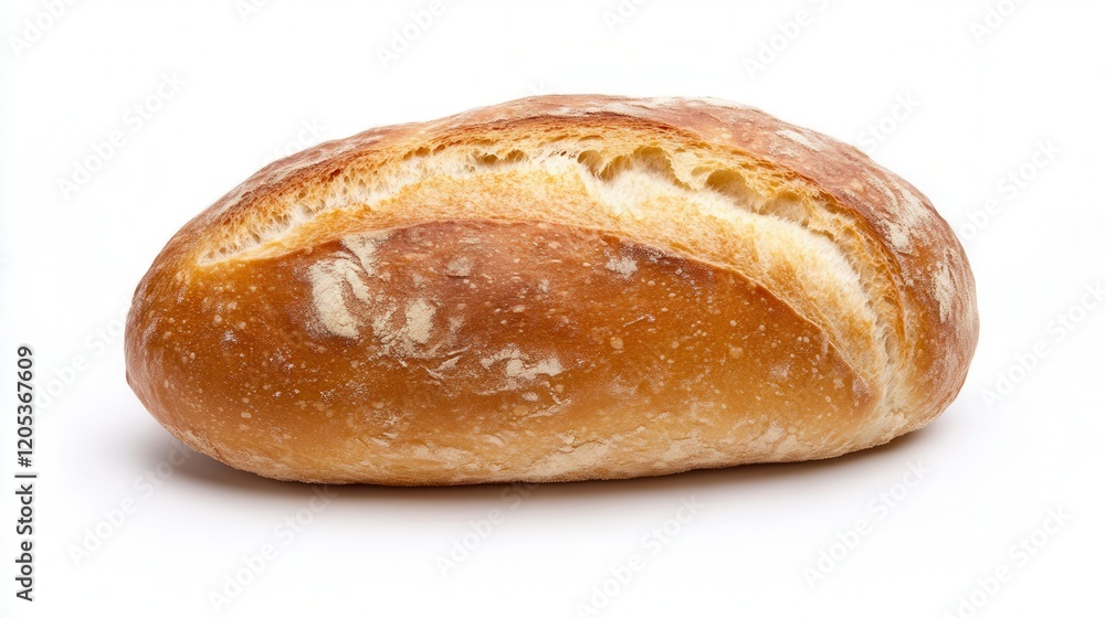 A detailed close-up of a freshly baked loaf of bread resting on a pristine white surface, showcasing its texture and crust. A detailed close-up of a freshly baked loaf of bread resting on a pristine white surface, showcasing its texture and crust.