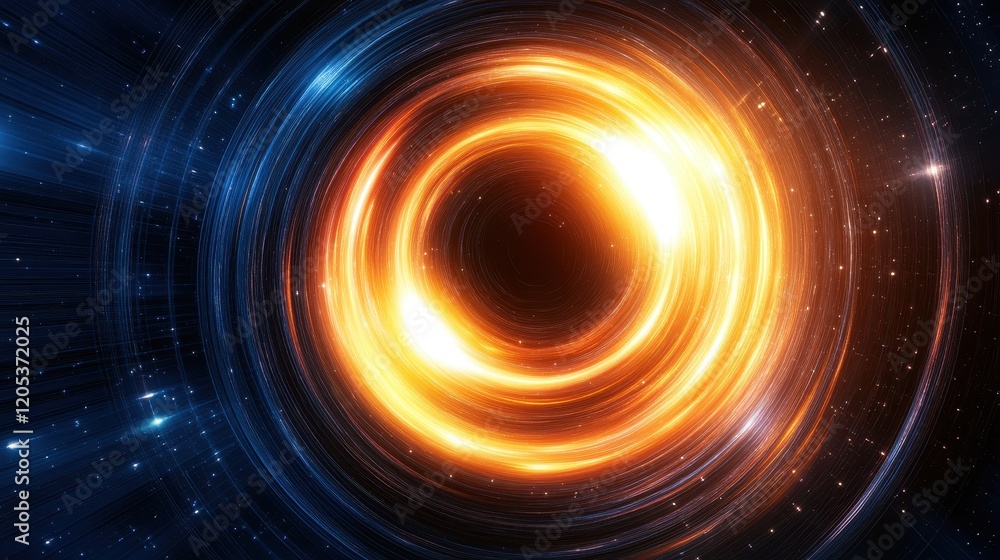 Obraz premium Cosmic Swirl A Blazing Galactic Vortex